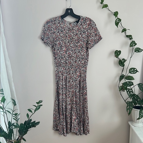 H&M Dresses & Skirts - Pink and Black Casual Sundress with Short Sleeves and Crew Neck